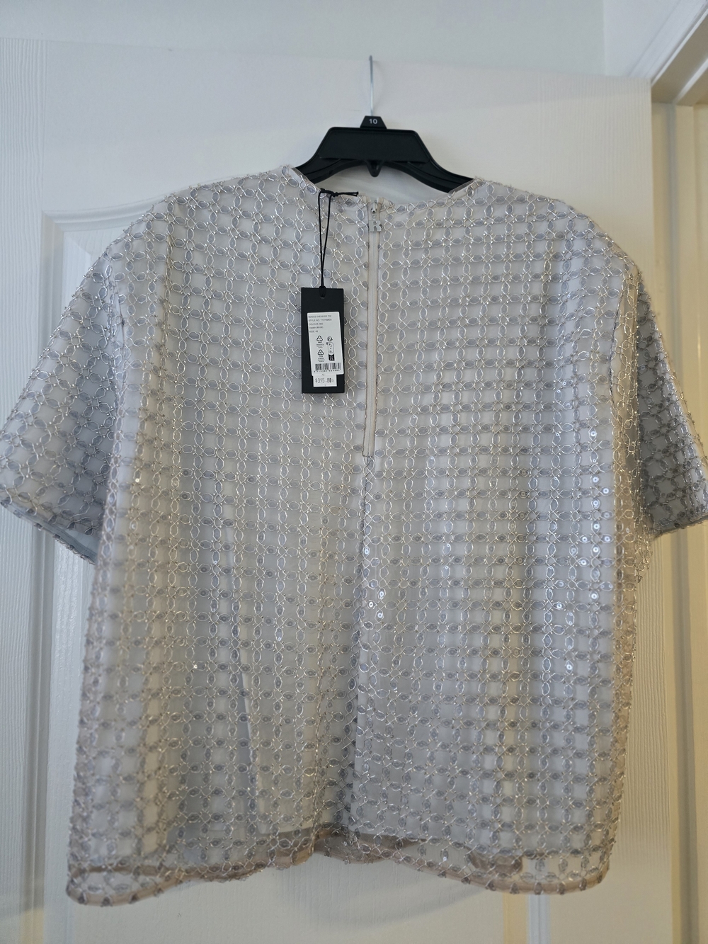 New - ROTATE Oversized Beaded Top - Picture 5 of 7